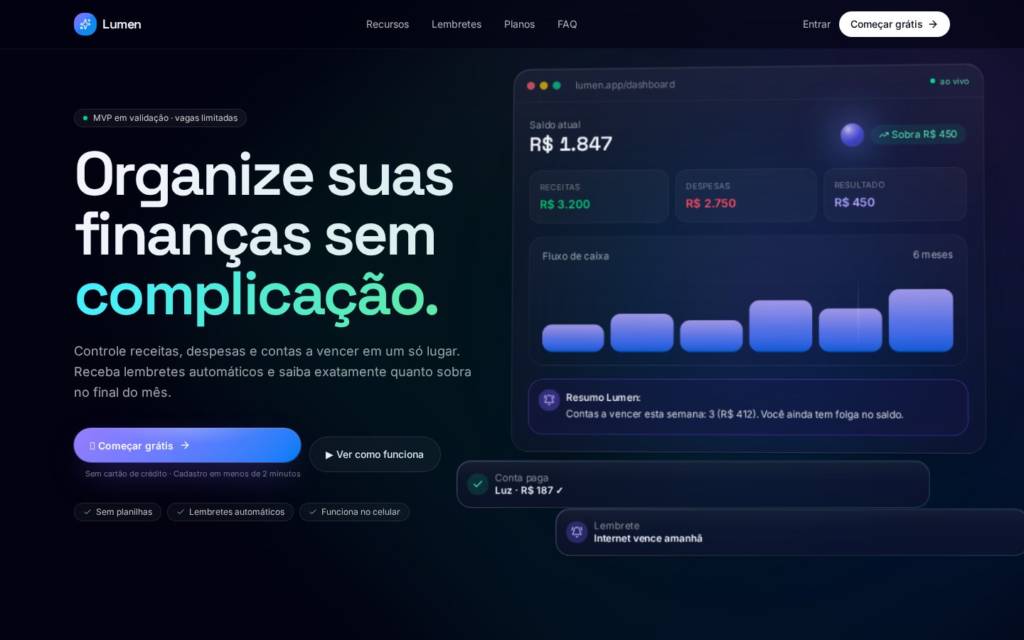 Lumen — projeto desenvolvido