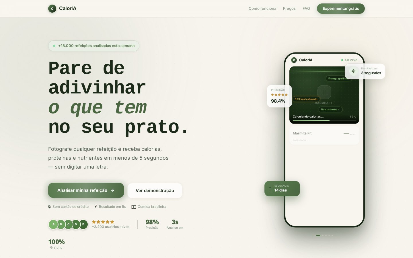 CalorIA — projeto desenvolvido